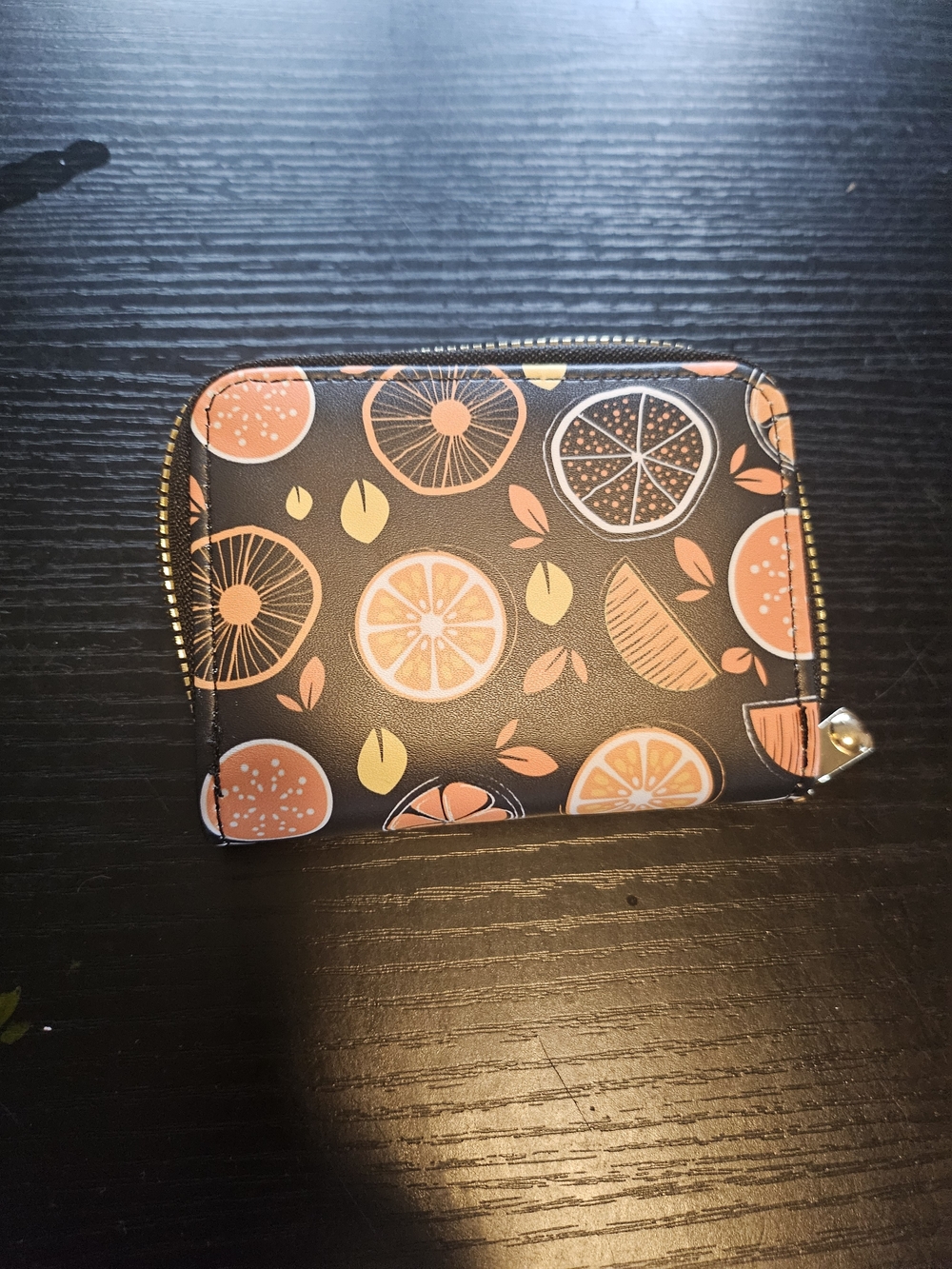 Orange Card Holder Wallet